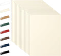 100 Sheets Cream Cardstock 8.5 x 11 Off White Paper, 92lb Premium Ivory Paper by Guakicae