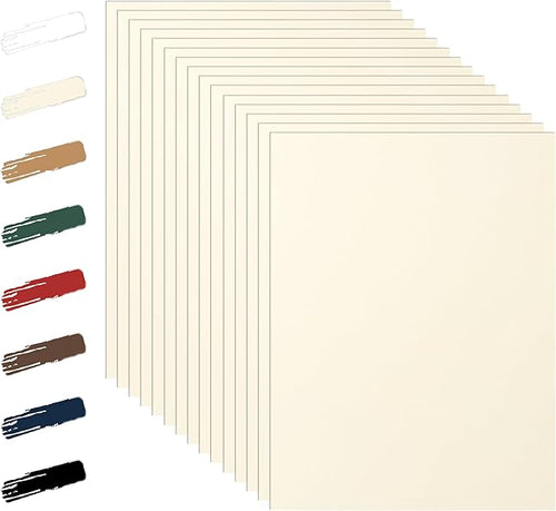 100 Sheets Cream Cardstock 8.5 x 11 Off White Paper, 92lb Premium Ivory Paper by Guakicae