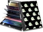BWEGRHE Slim Credit Card Holder, Cute Dinosaurs RFID Blocking Metal Wallet by BWEGRHE