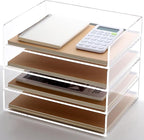 Acrylic Paper Tray, 4 Tier Paper Organizer - Image 7