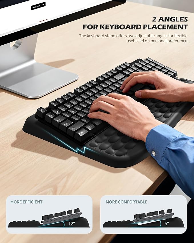 Computer Keyboard Stand with Wrist Rest, Keyboard pad with Wrist Support - Image 5
