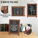 Newzealkids Tabletop Chalkboard Signs 10.2"x14" Magnetic Small Chalkboard Sign - Image 2