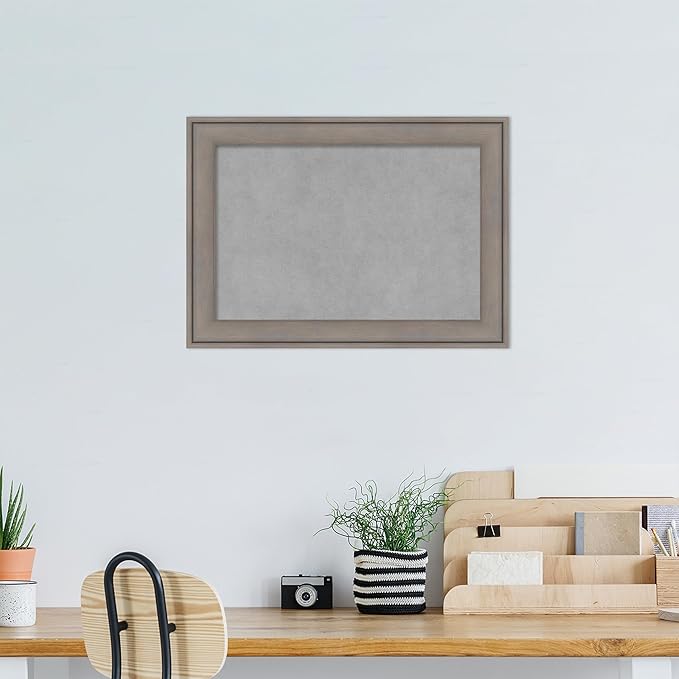 Amanti Art Grey Framed Magnetic Board 15x21 Small Vision Board - Image 5