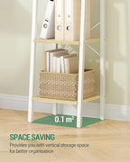 Hzuaneri Ladder Shelf, Bookshelf Bookcase, Freestanding Corner Storage Shelve - Image 5