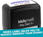 MaxMark Self-Inking Rubber Date Office Stamp - Image 3