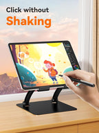 tounee Tablet Holder Stand, Dual Rod Adjustable Aluminum Desktop Stand - Image 3