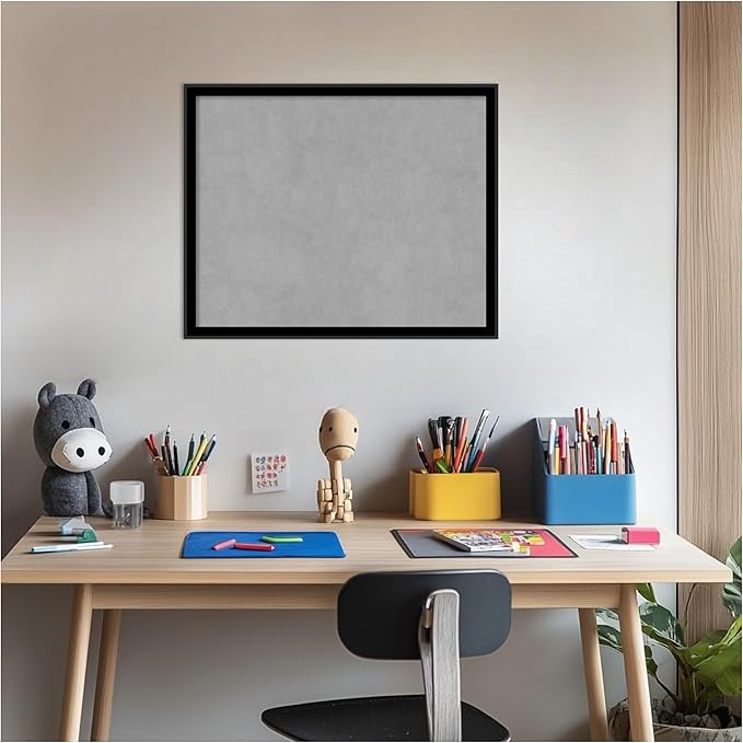Amanti Art Black Framed Magnetic Board 17x21 Small Vision Board - Image 5