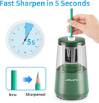 JARLINK Electric Pencil Sharpener, Heavy-Duty Helical Blade to Fast Sharpen - Image 2