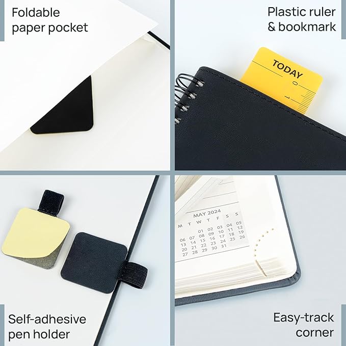 POPRUN 2026 Planner with Hourly Schedule, Vertical Layout - Image 6