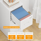INTERGREAT 3 Drawer File Cabinet, Locking Tall File Cabinets - Image 4