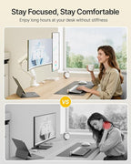 monTEK Dual Monitor Arm with USB, Mechanical Spring Monitor Arm - Image 4