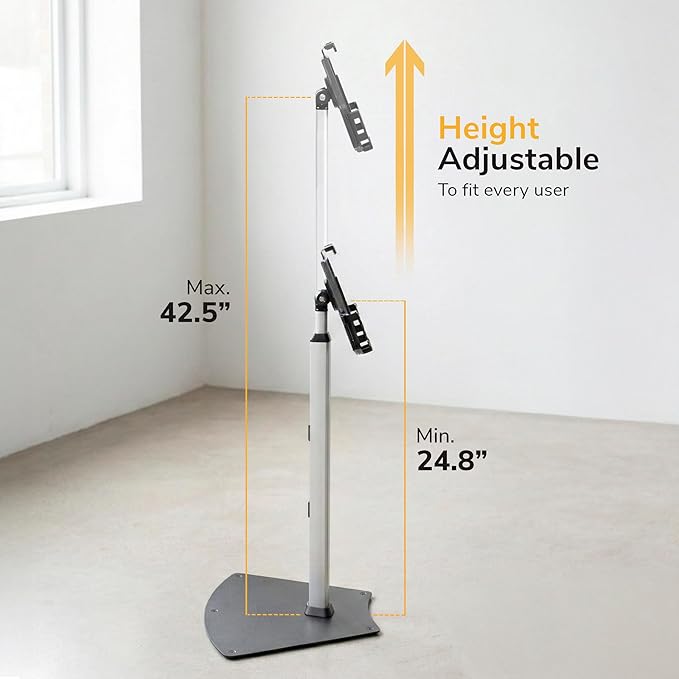 Mount-It! iPad Kiosk Stand, Anti-Theft Floor Stand - Image 5