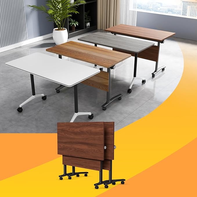 Conference Table Flip Top Mobile Conference Room Tables, Folding Conference by WYMHYZ