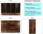 PAG Mail Sorter Organizer, Wood Literature Organizer, Student Mailbox - Image 3