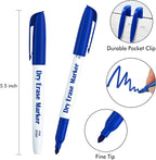 Lineon Dry Erase Markers, 100 Bulk Pack Blue Whiteboard Markers - Image 2