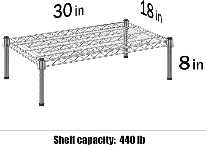 Regal Altair 18" Deep x 30" Wide x 8" Height 1-Tier Wire Shelving Kit | NSF - Image 3