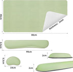 Bloss Leather Desk Mat and Keyboard Wrist Rest, Large Mouse Pad + Keyboard - Image 7