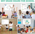 H-Qprobd 3' x 2' Whiteboard Dry Erase White Board - Image 5