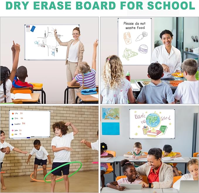 H-Qprobd 3' x 2' Whiteboard Dry Erase White Board - Image 5