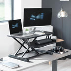 VIVO 28 inch Desk Converter, K Series, Height Adjustable Sit to Stand Riser - Image 2