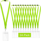 24-Pack Apple Green Breakaway Lanyards by WEZEBEL