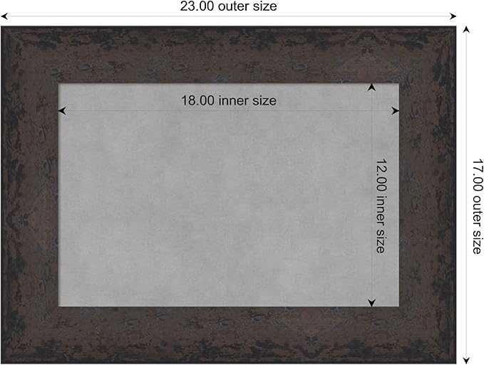 Amanti Art Black Framed Magnetic Board 17x23 Small Vision Board - Image 4