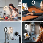 Desk Ring Light with Telescopic Stand, Travel Desktop Hola Light - Image 7