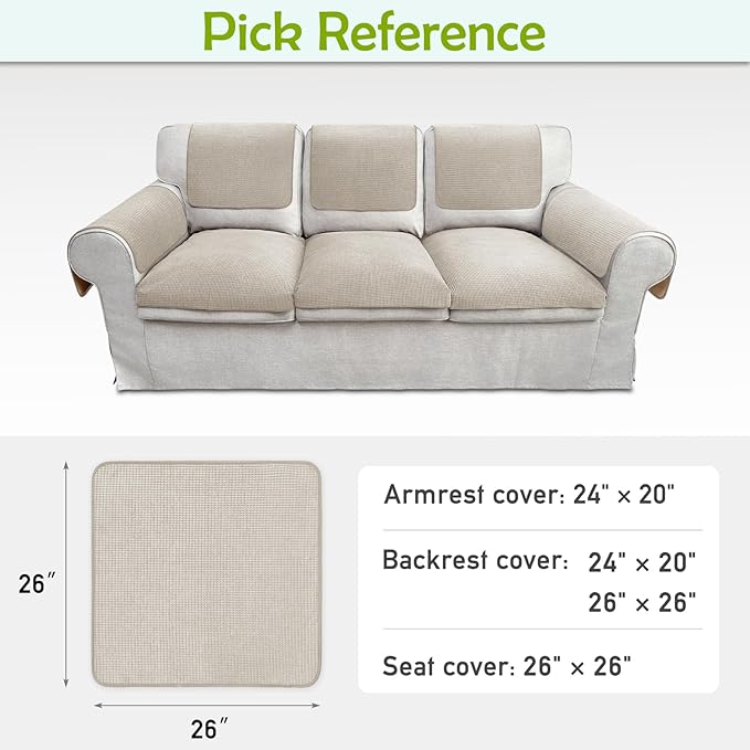 Couch Arm Covers, Sofa Arm Covers, Waterproof Armrest Cover - Image 6