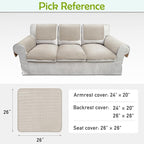 Couch Arm Covers, Sofa Arm Covers, Waterproof Armrest Cover - Image 6