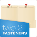 Pendaflex Fastener File Folders,2 Fasteners,Pockets with Prongs,File Organizers for School,Home and Office,Letter Size,Manila,1/3 Cut Tabs,in Left,Right,Center Positions,50 Per Box (FM213),(Pack of 5)