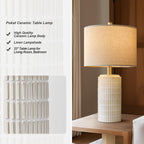 pokat 23'' bedside table lamp for bedroom nightstands, close-up detail