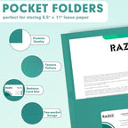 Two Pocket Folders, RAZCC 50 Pack 2 Pocket Folders Fit Letter Size Paper - Image 3