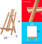 MEEDEN 16 Inch Tabletop Easel: 12 Pack Beech Wood Easel - Image 2