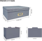 Sprsthai Linen Photo Storage Box – Holds 1700 Photos, 24 Adjustable Dividers & - Image 7