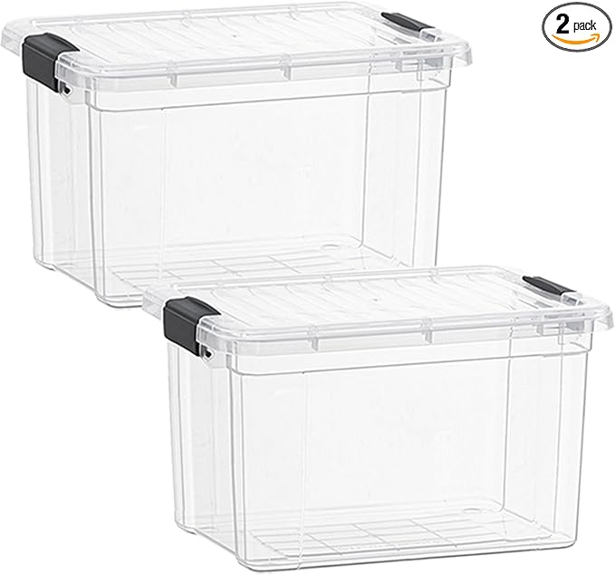 Superio Clear Storage Boxes by Superio