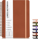 ABERLLS Brown Lined Spiral Journal Notebook - Image 8