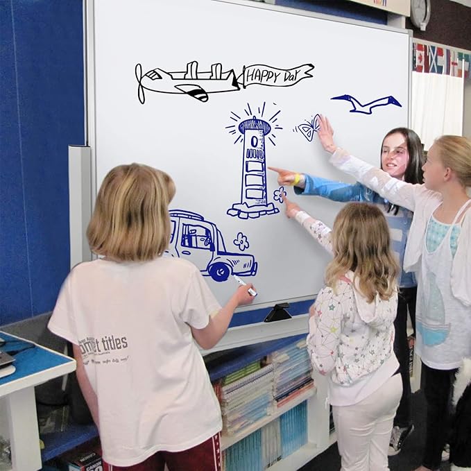 Double-Sided Mobile Whiteboard Magnet Dry Erase Board on Wheels - Image 6