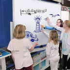 Max-officoo Mobile Whiteboard Magnet Dry Erase Board on Wheels Double-Sided - Image 7