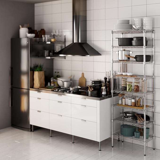 Regal Altair 14" Deep x 24" Wide x 74" Height Wire Shelving Kit | 8-Tier | NSF - Image 2