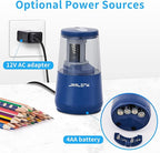 JARLINK Electric Pencil Sharpener, Heavy-Duty Helical Blade to Fast Sharpen - Image 5