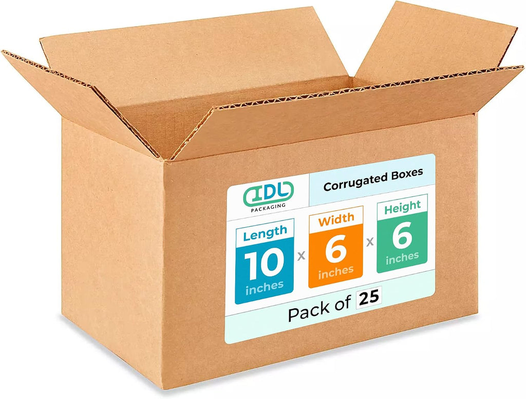 Medium Moving & Shipping Boxes 10"L x 6"W x 6"H