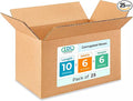 Medium Moving & Shipping Boxes 10"L x 6"W x 6"H by IDLPackaging