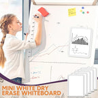Outus 10 Pcs Dry Erase Mini White Boards Bulk 8.5 x 11'' Small Magnetic - Image 3