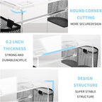Label Roll Holder for Rolls and Fanfold Labels, Acrylic Label Holder for - Image 5