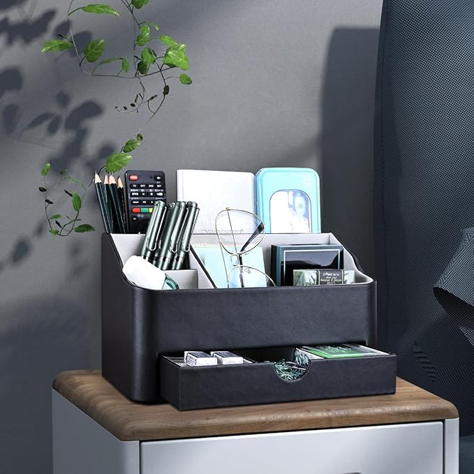 KINGFOM Desk Organizer with Drawer, Desk Organizer and Accessories 5 - Image 9