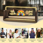 Desk Name Plate Personalized Custom Light Up Acrylic Plaque - Image 6