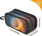 BOENLE American Football Pencil Case Box Boys Girls Large Pencil Pouch - Image 4