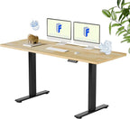 FLEXISPOT EN1 One-Piece Solid Wooden Standing Desk 63 x 24 Inches Height by FlexiSpot