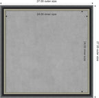 Amanti Art Black Framed Magnetic Board 27x27 Medium Vision Board - Image 4
