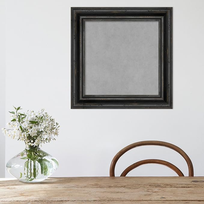 Amanti Art Black Framed Magnetic Board 21x21 Small Vision Board - Image 5